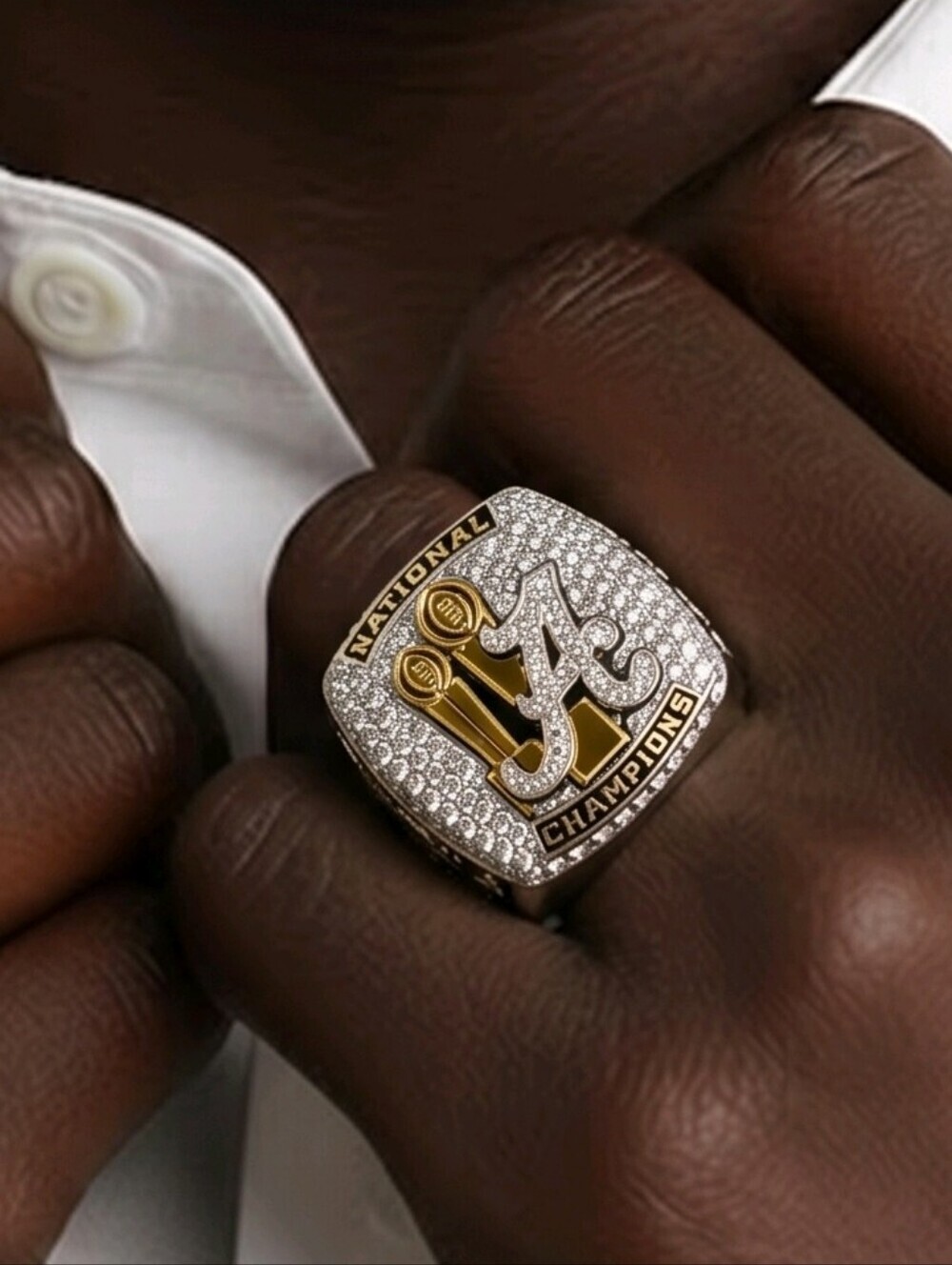 📣2017 Alabama Crimson Tide 🏈 National Champions Saban Bama 26 GA 23 Ring SZ 11